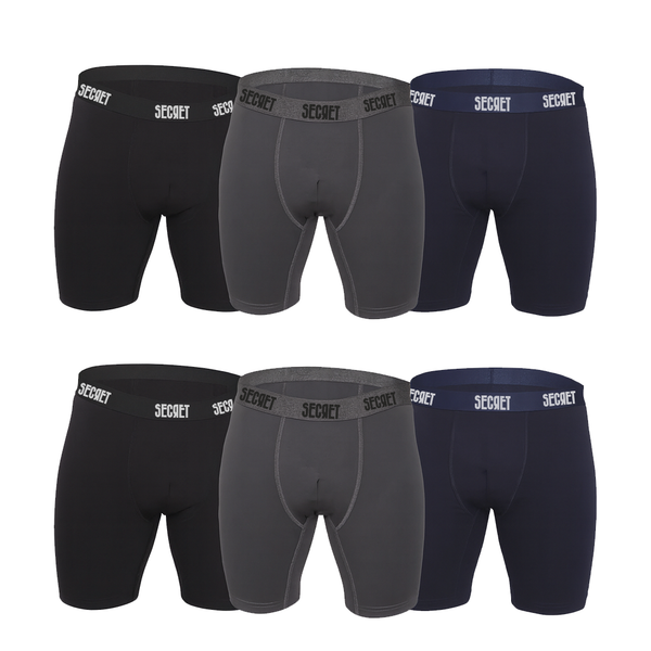 Secret Long (2 black-2 grey-2 navy )