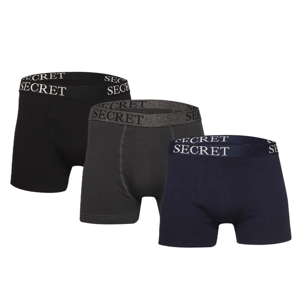 Secret boxer (1 Black- 1 navy-1 grey)